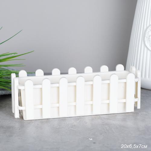 Кашпо пластик 20х6,5х7см / ZH-010 /уп 200/