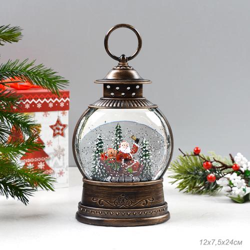 Светильник настольный новогодний 12х7,5х24 см  музыкальный / NG206-17 /уп 12/марка