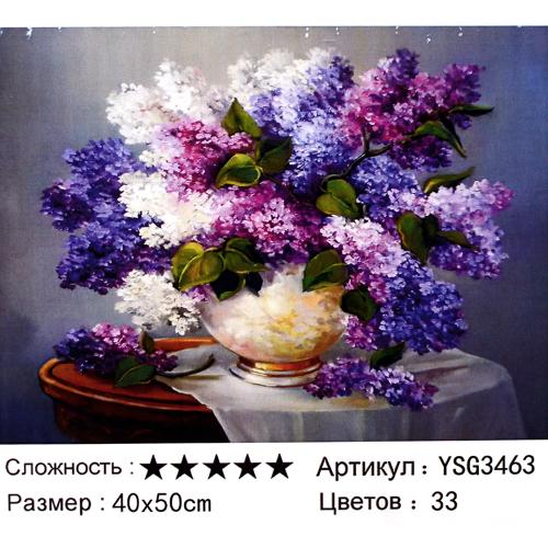 Алмазная мозаика на подрамнике 40х50 / YSG3463 /уп 30/полное заполнение