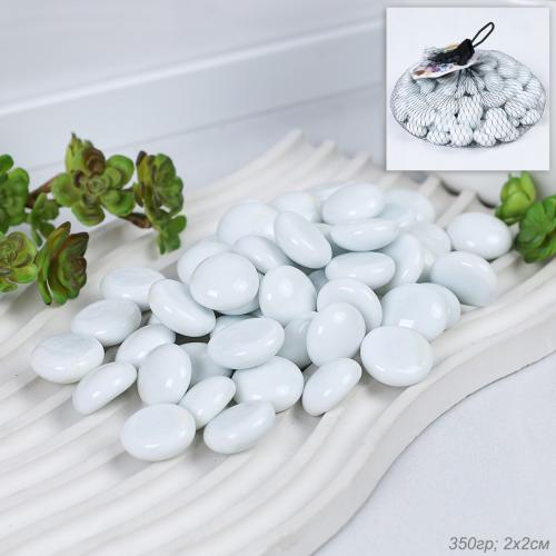 Декоративные камни 350г серо-белые / 7-21/3 /уп 50/