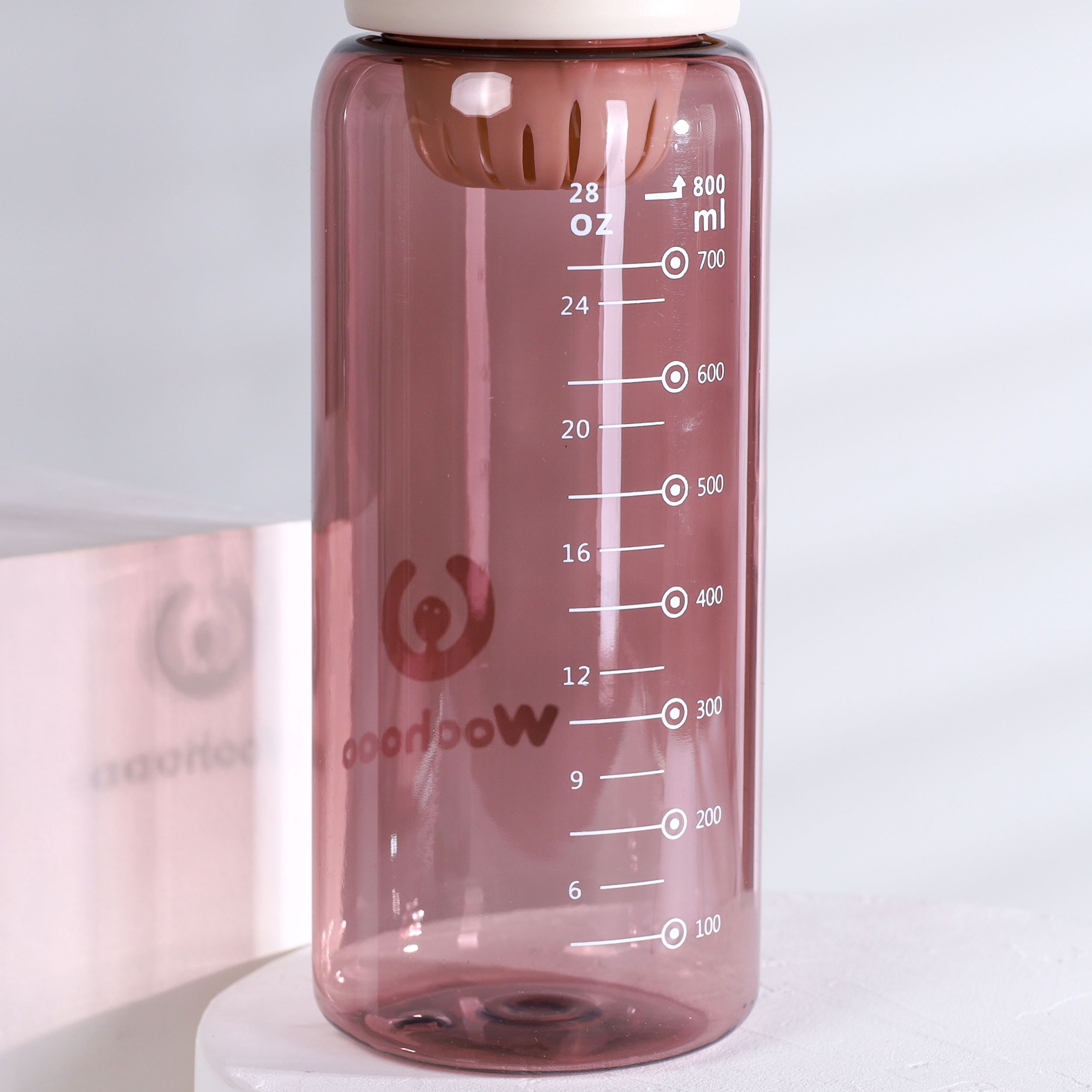 Бутылка для воды 800 ml Вуухууу-Woohooo / Пищевой PP / уп 60 / Розовый / АКЦИЯ
