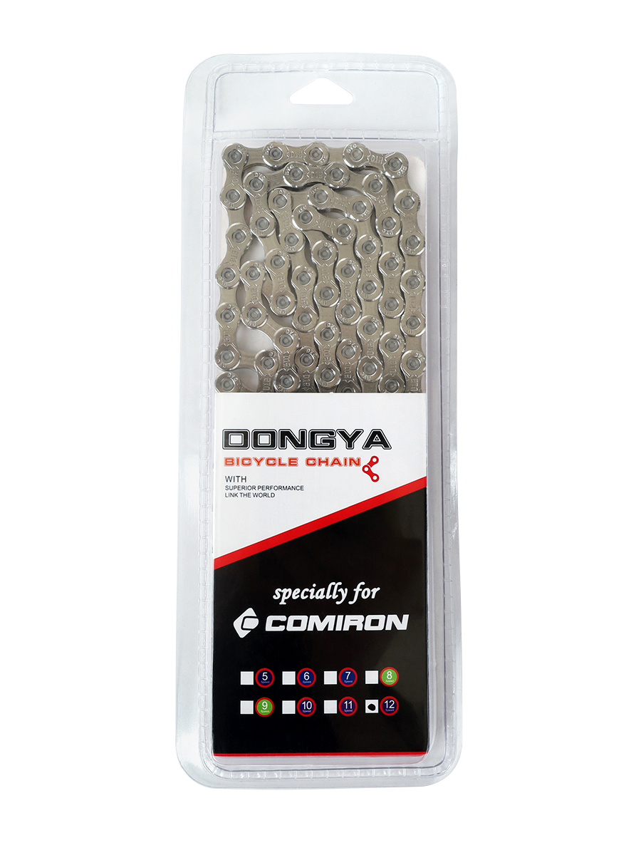 Велосипедная цепь DONGYA CHAIN 12 speed D12 SILVER ГОСТ 30442-97 ISO 9633 /уп 50/