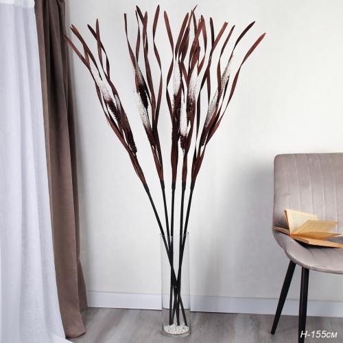 Сухоцвет набор 5 штук 160 см коричневые / GA103-2G /уп 60/