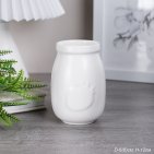 Ваза 12 см белая 3D Ягода АКЦИЯ  FLM-69 / 2 СОРТ /717555