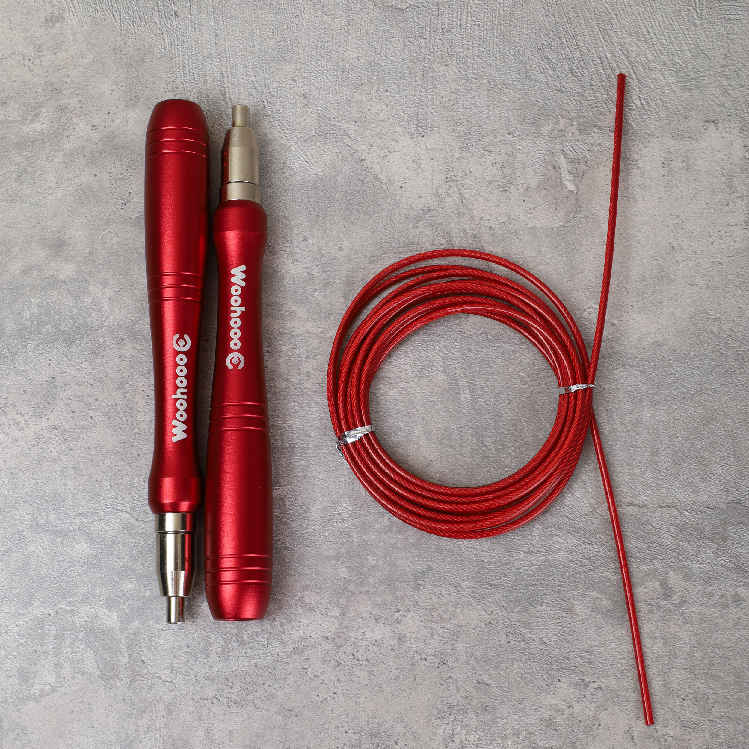 Скакалка скоростная Woohooo Tsunami Pro / длина 3m / Red / уп48 / Вес 190g