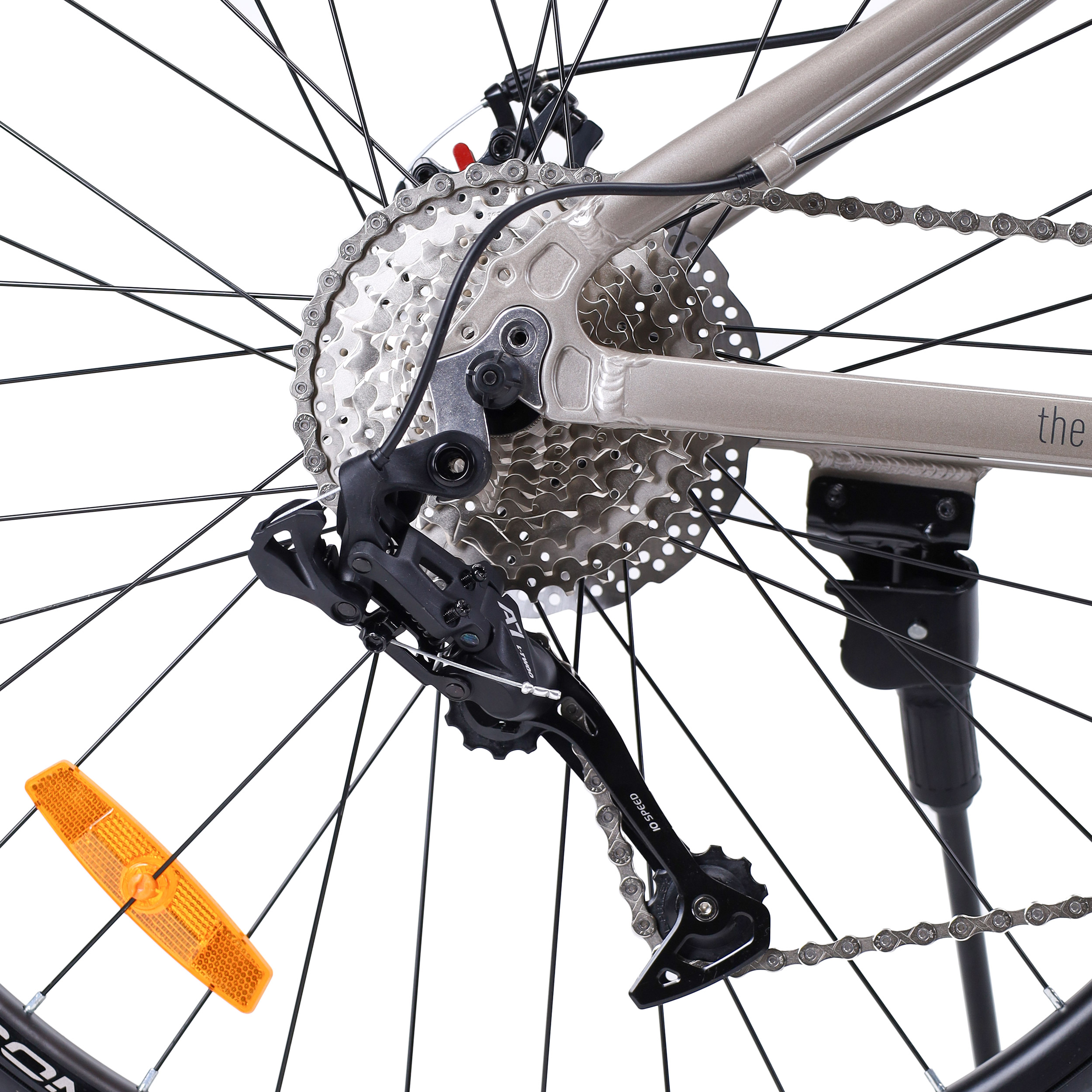 Велосипед 27,5" рама 17" 1x10sp COMIRON DESIRE серый тёплый