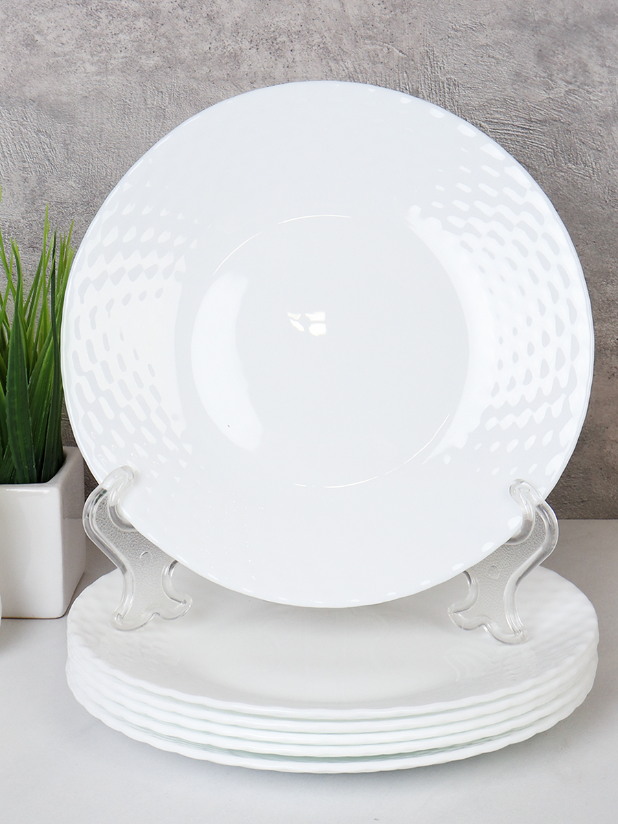 Набор тарелок 6 штук 190 мм белая / BZP75 (БЕЛЫЙ) /уп 12/ 737595