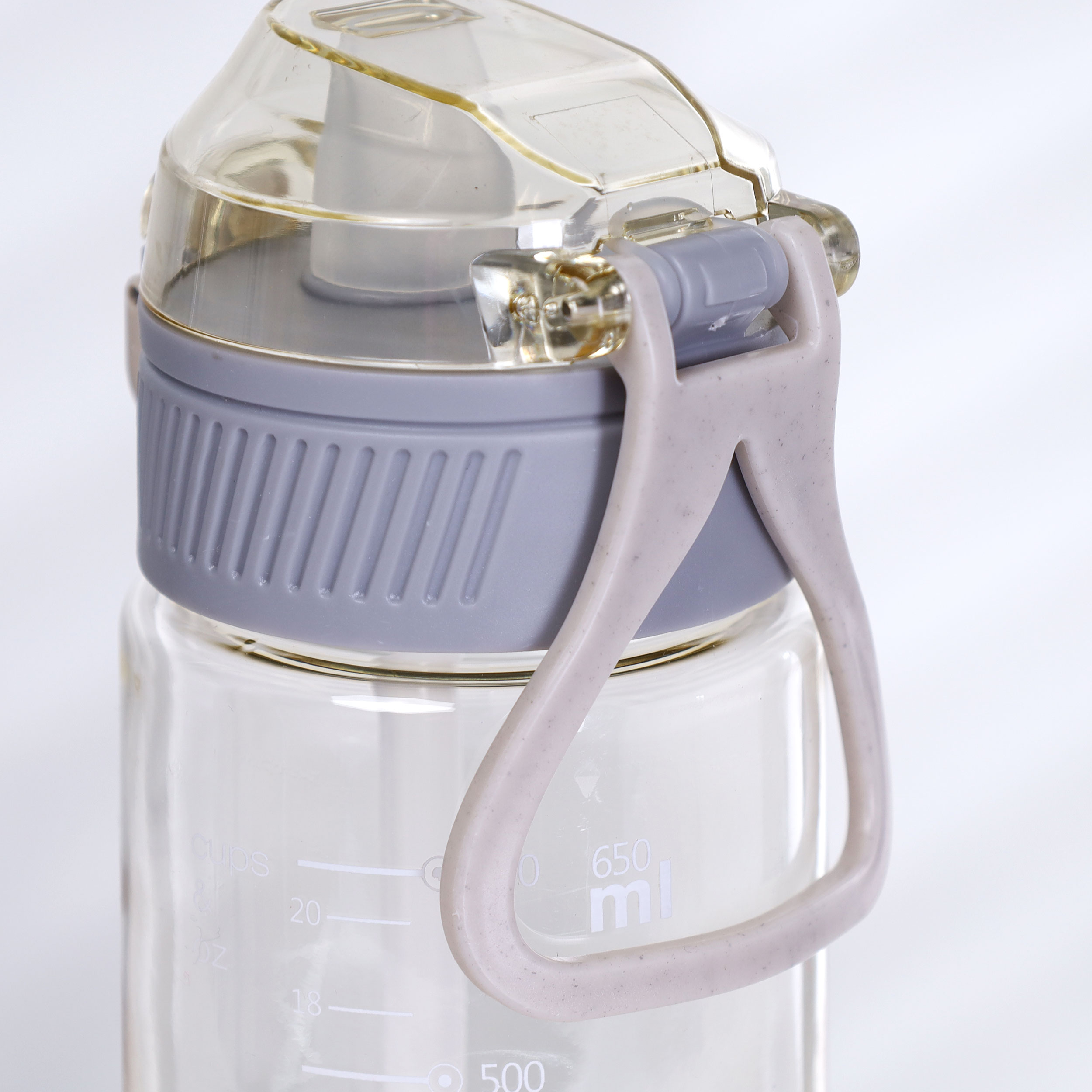 Бутылка для воды  650 ml Вуухууу-Woohooo / Пищевой PP / уп 80 / Прозрачная / АКЦИЯ