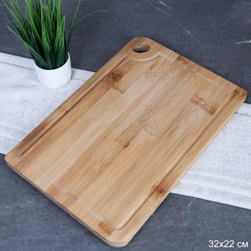 Доска разделочная 22х32х1.8 см / F-122 /уп 30/ бамбук