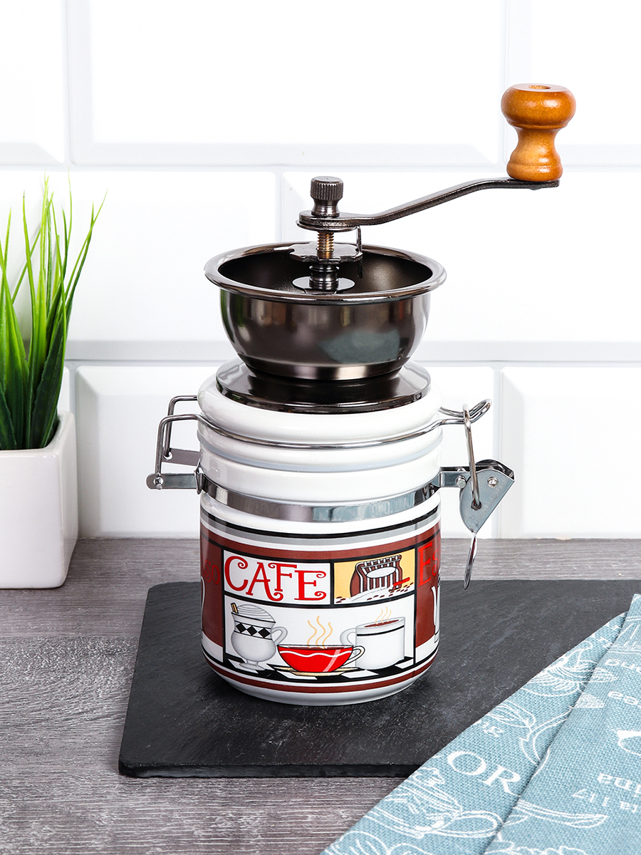 Кофемолка с ручкой 380 мл / 93-536 /уп 36/