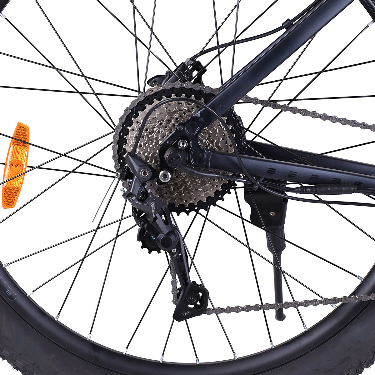 Электровелосипед 29"x3.0 рама 19" COMIRON BeFASTER 10SP SHIMANO, MT200, 11-42T, 350W 36V/20AH чёрный