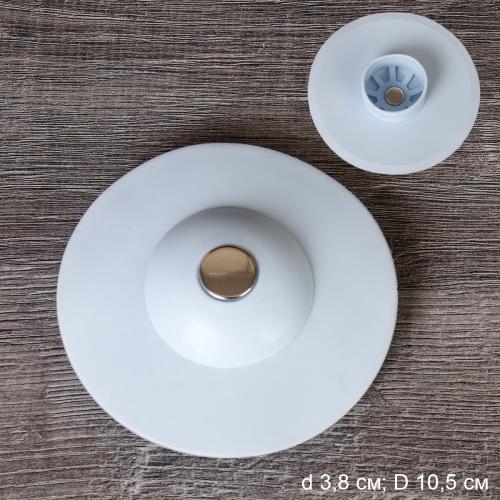 Сито для раковины с клапаном, силикон / SSL-200 /уп 600/