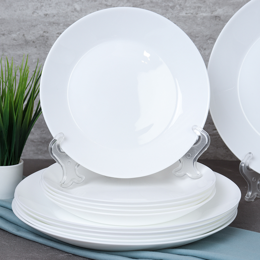 Столовый набор 31 предмет Евро белый / 19PCS-9575675 (white) /уп 2/