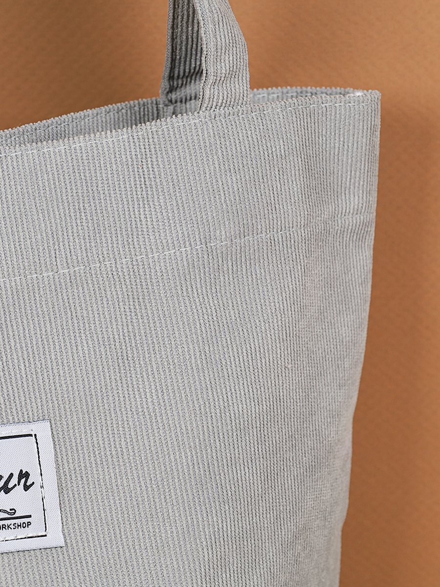 Сумка дамская шоппер 35х10х30 серый / MIR - 10 /уп 20/