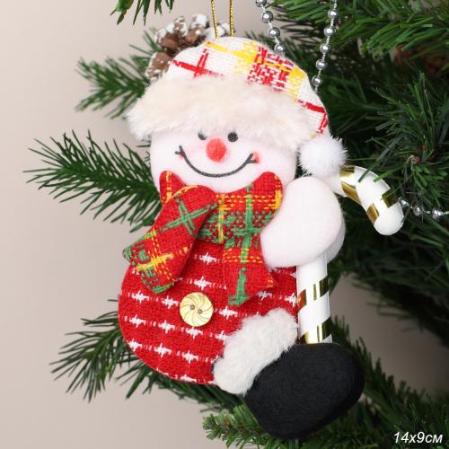 Елочное урашение Снеговик 14х9 см / Е126 /уп 10/500/