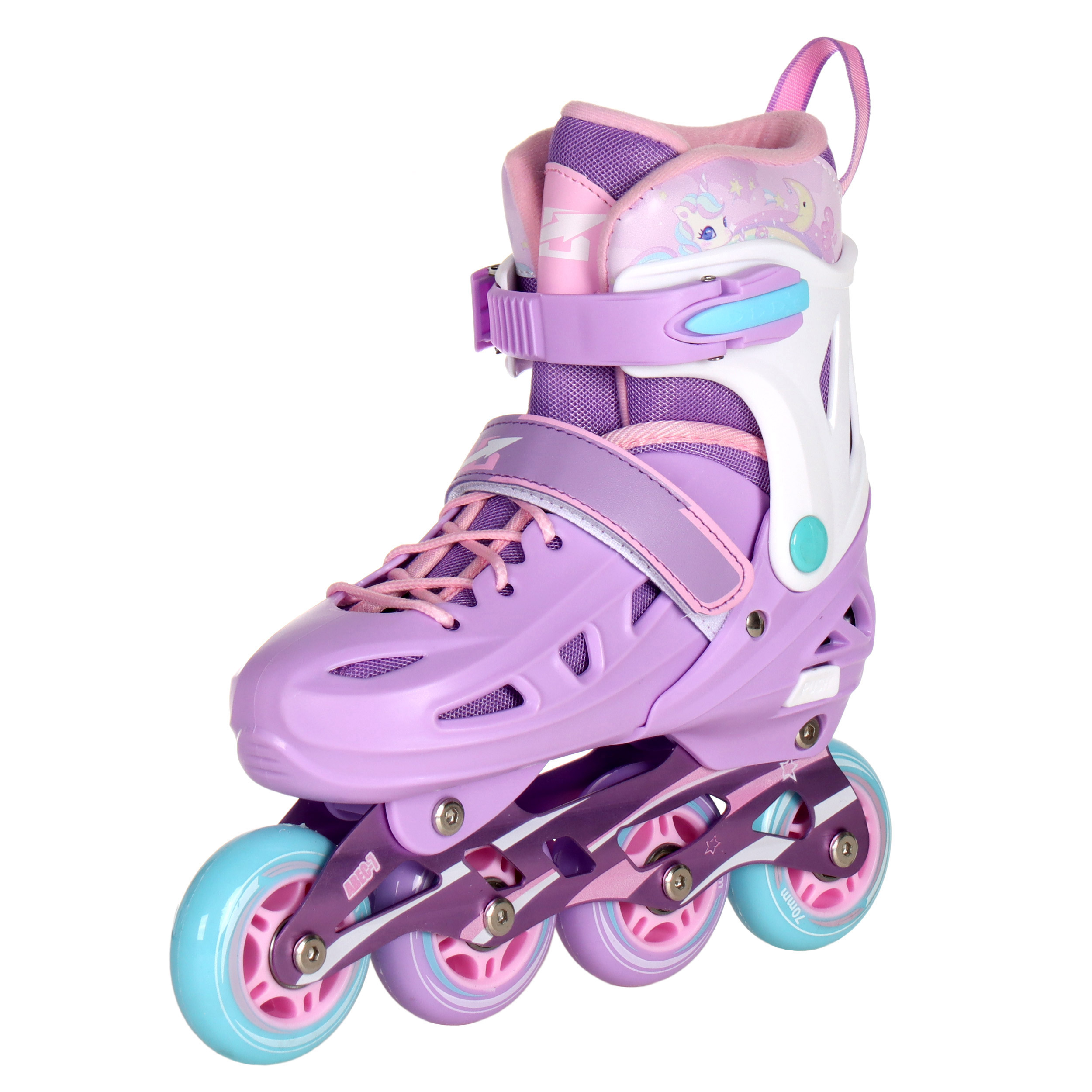 Роликовые коньки COMIRON / 199 L /уп 6/ (39-42) сиреневые