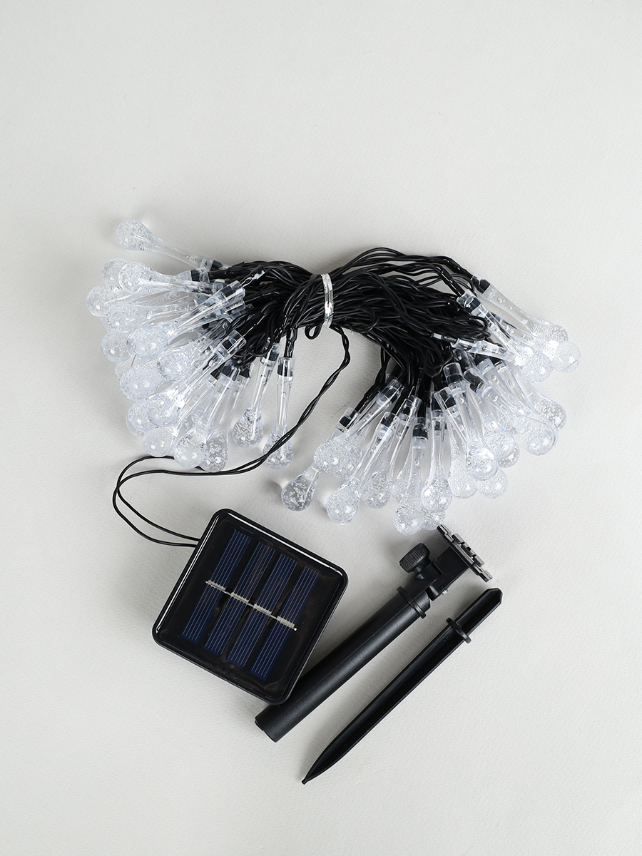 Гирлянда с питанием от солнечных элементов Капелька росы / FN-835 /уп 50/ 5 метров 50 ламп 6 режимов 690357