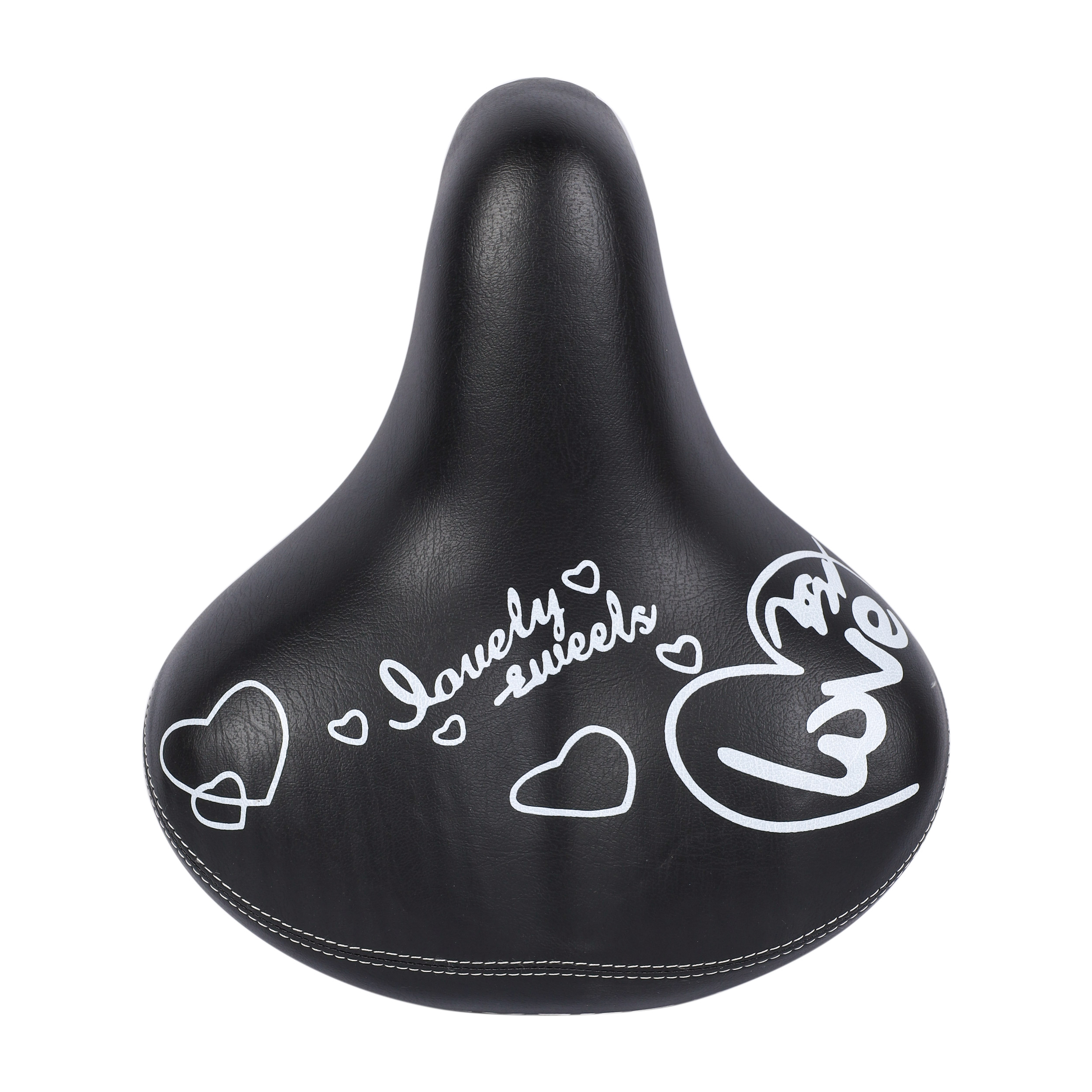 Седло велосипедное комфортное KRYPTON KRPT-S008-1, размер: 265x225. Технологии: Steel Base, Spring. /уп 20/