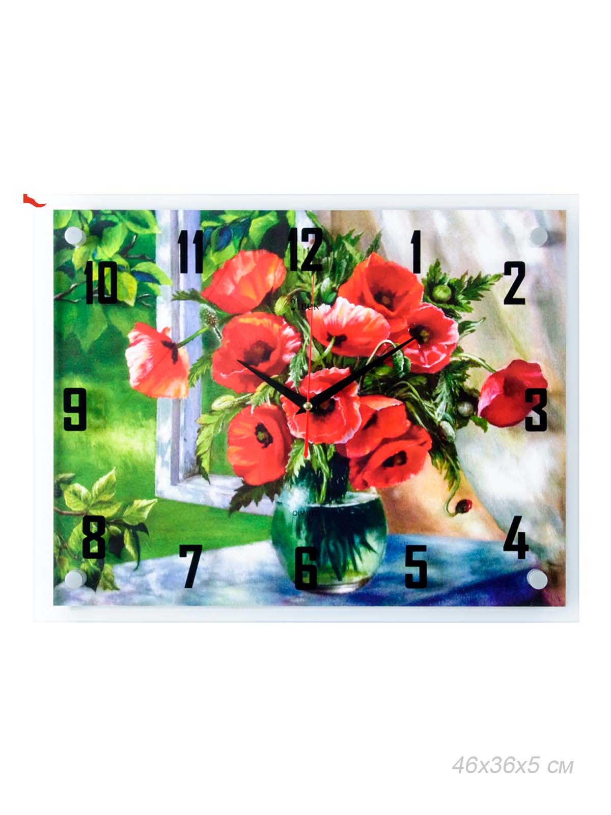 Часы-картина Маки 46x36 см / 3545-1138 /уп 5/
