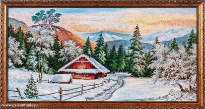 Картина гобелен 30х60 Зимняя сказка SI057 / DL2902 /