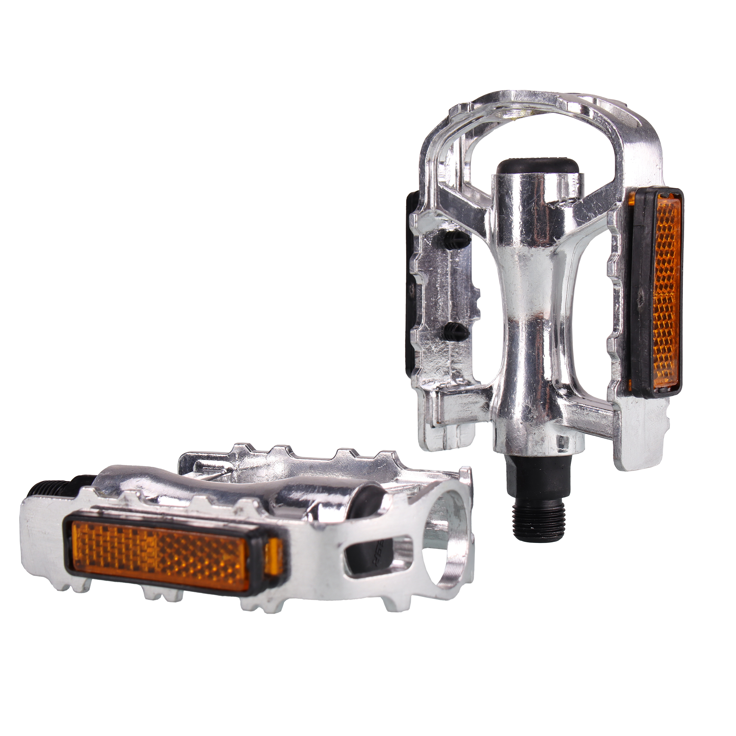 Педаль MTB MIXIEER MX-P818, 9/16 резьба, ALU корпус, сталь. подшипник, 108х80мм, с рефлектором, 2S ось, картридж, silver, 1 пара /уп50/