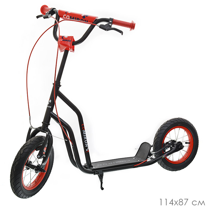 Самокат внедорожный 12" COMIRON GRAVEL GTS01 черный /уп 1 /