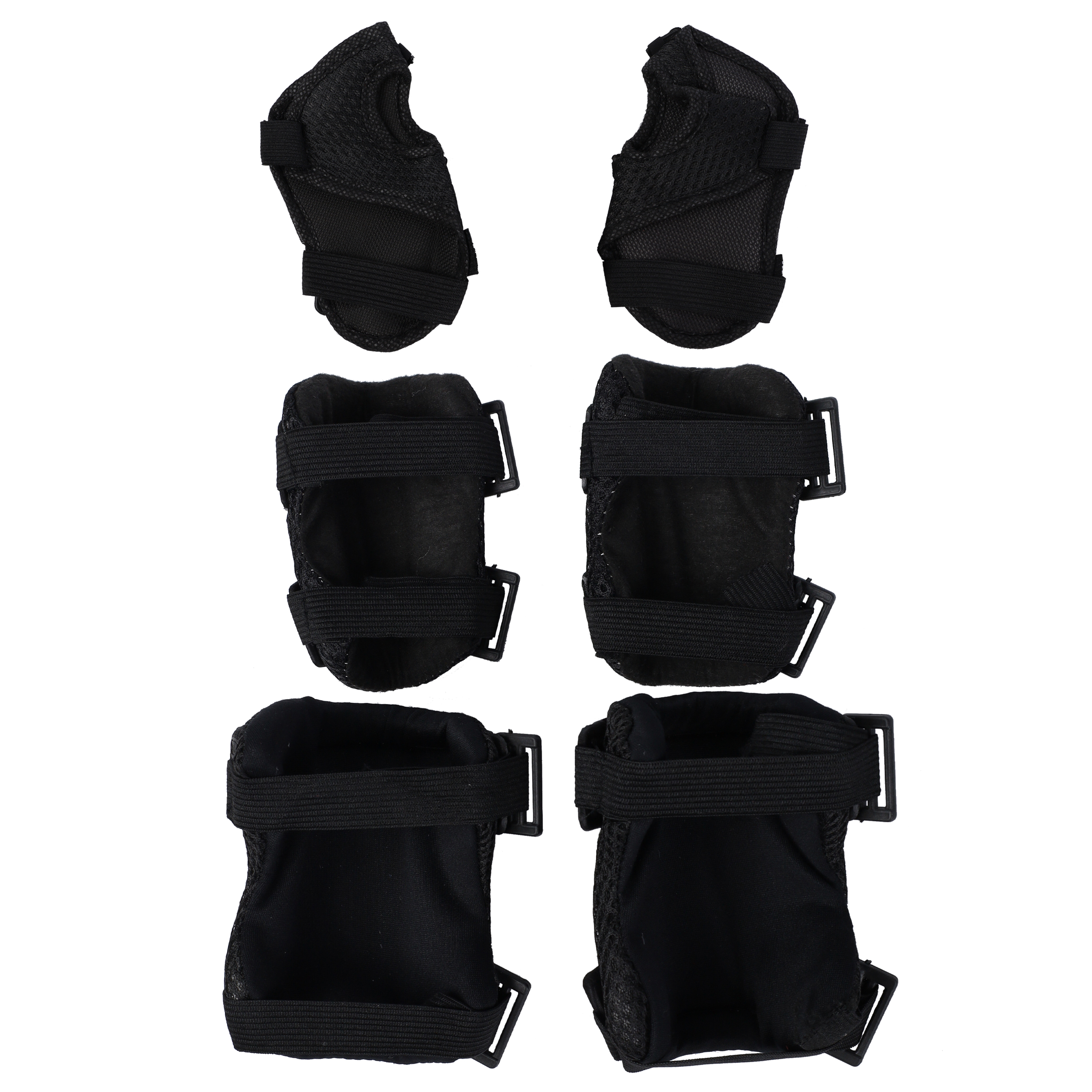 Защита для катания на роликах и велосипеде 6 предметов. 4-18лет / Cui-028B /уп 100/ черный