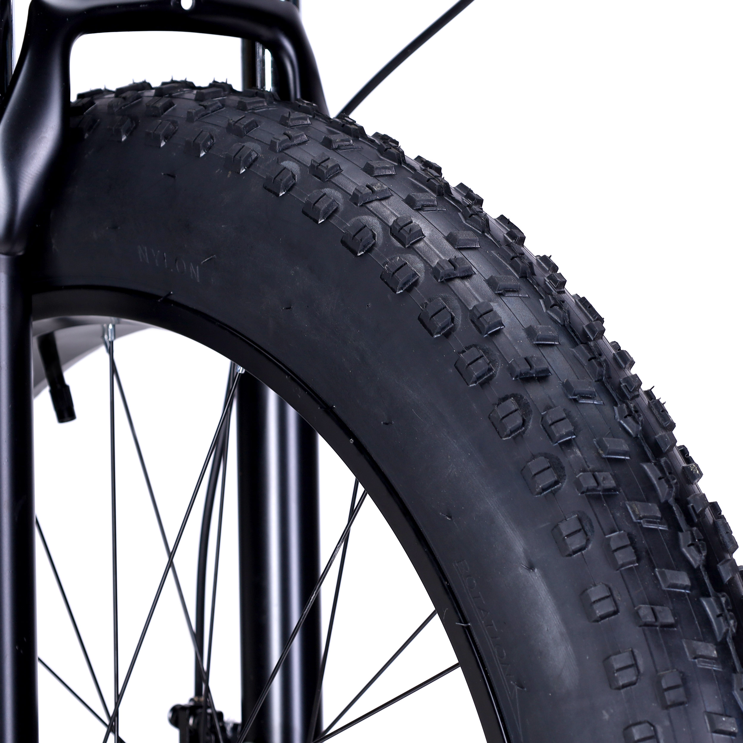 Велосипед фэт-байк 26"x4" рама 17" COMIRON CHUBBY, 1*10sp L-TWOO, 34T, CASSETE 11-42T, SUSPENSION, чёрный неоновый mercedes