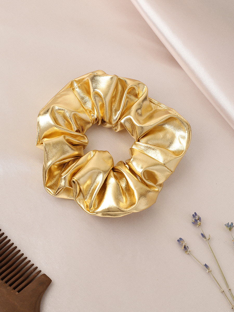Резинка для волос 5 см золото / NS241-5G /уп 60/