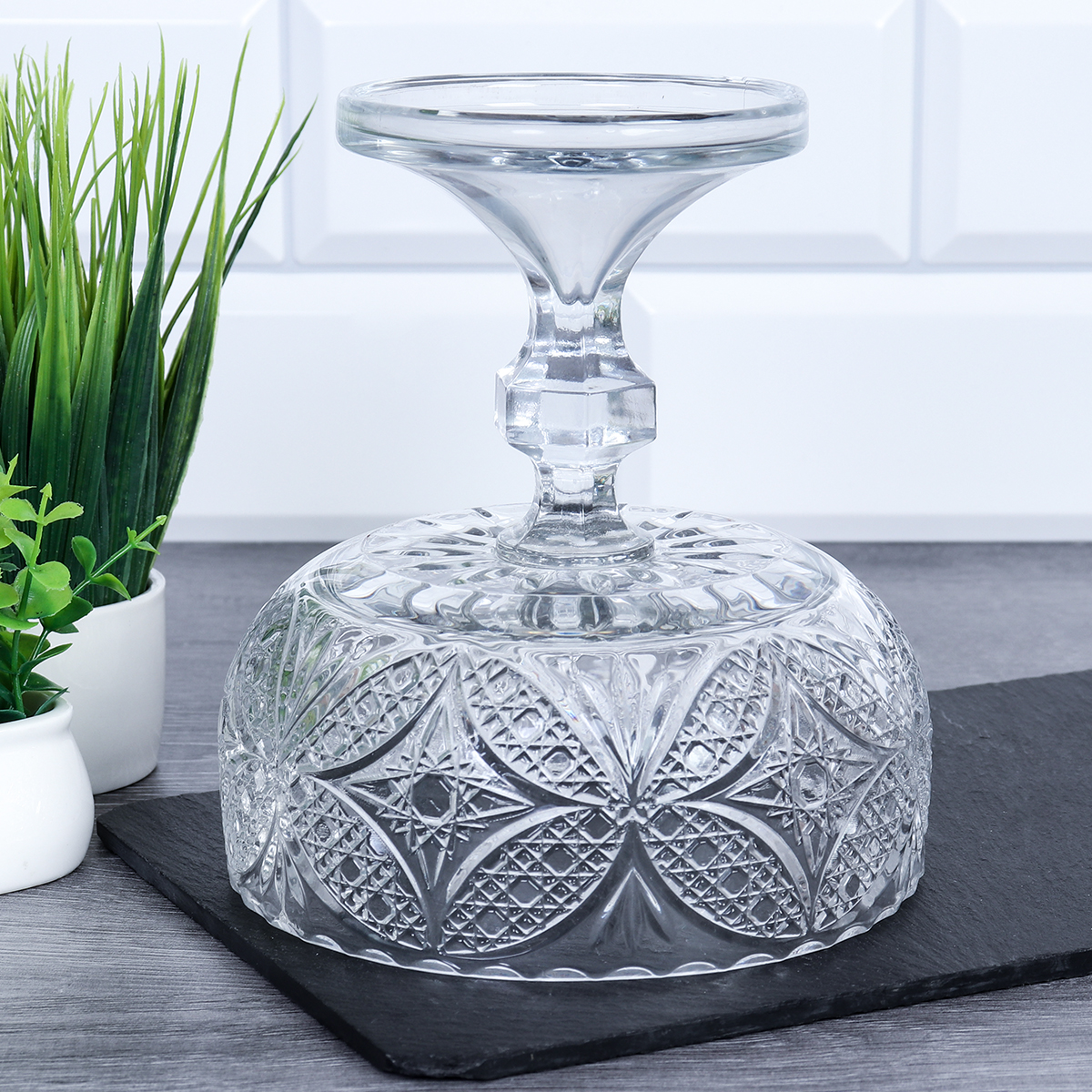 Ваза для сервировки на ножке 600 мл Бабочка / W509/1 /уп 16/