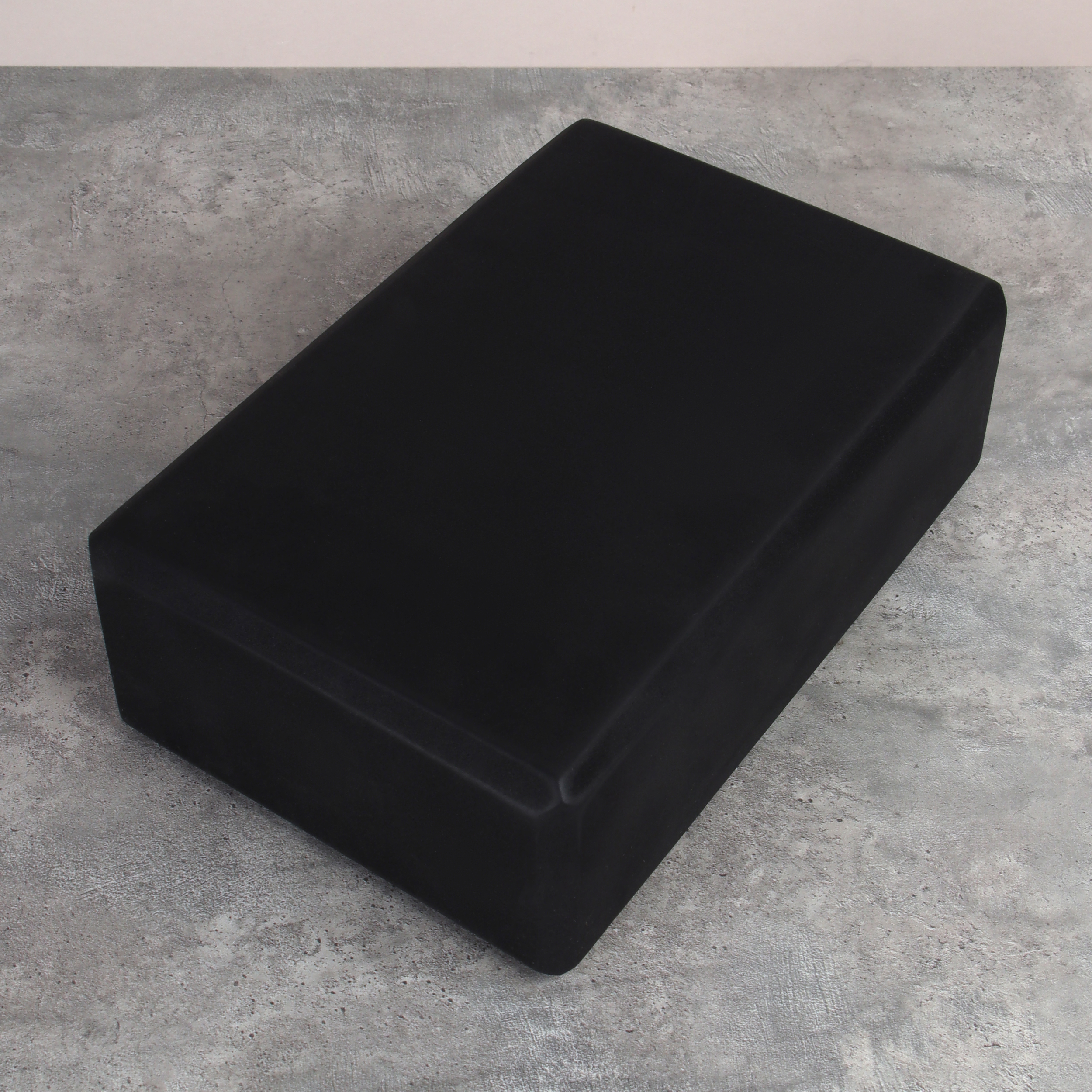 Блок для йоги и фитнеса спортивный 23*15*7.6 см / YJZ589/9 /уп 100/черный / АКЦИЯ