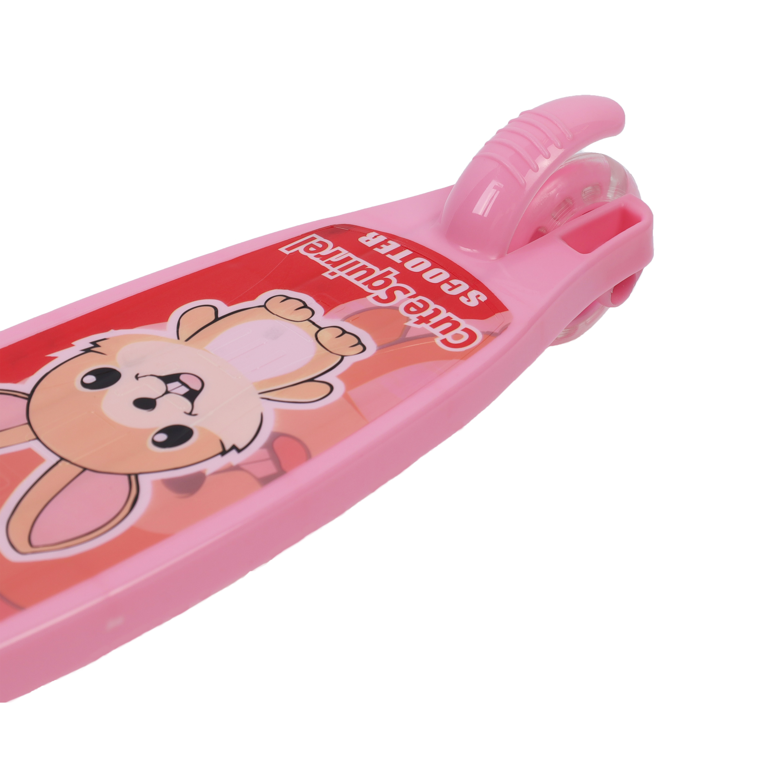 Самокат трехколесный облегчённый для детей от 3-х лет Yeenot GT105-1, нагрузка до 25кг, вес 1,2кг, светящиеся колёса 110мм, цвет розовый Белка БК/уп13