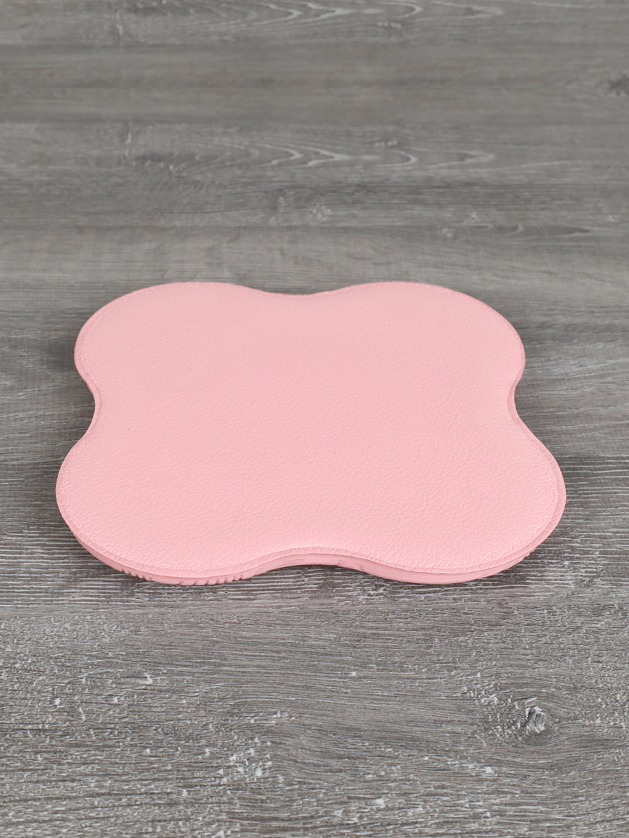 Подушка опорная для фитнеса и йоги 20х20х2/ розовый/ уп100