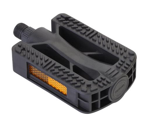 Педаль CITY MIXIEER MX-P830, 9/16 резьба, PP корпус, сталь. подшипник, 105х70мм, с рефлектором, 2S ось, black, 1 пара /уп50/