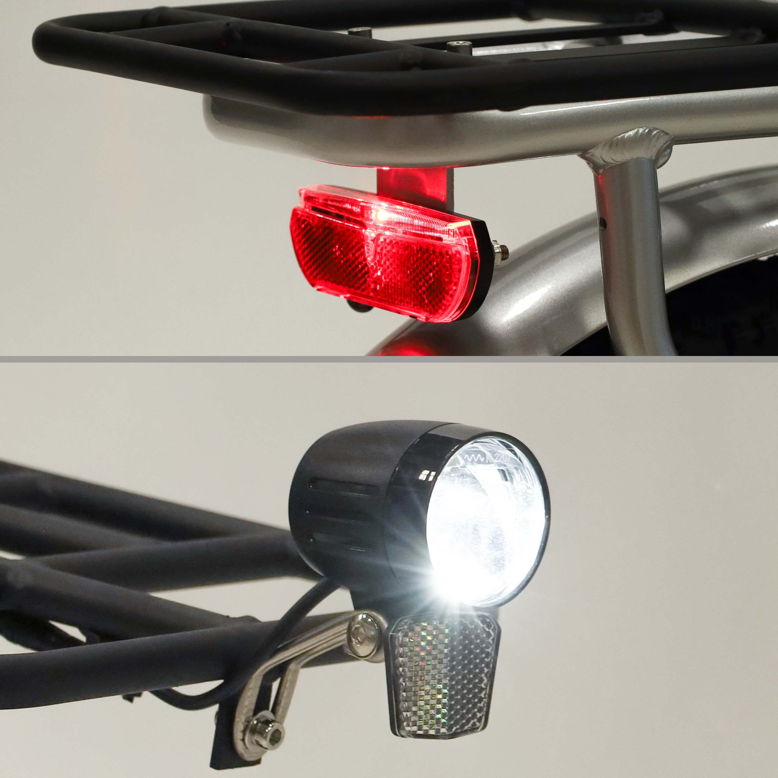 Электровелосипед 20" COMIRON CRAFTER грузовой 7SP SHIMANO 350W 36V/10.4AH серебристый