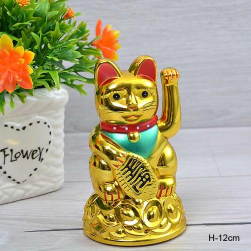 Фен-шуй сувенир Денежный кот 12 см / 45A /уп 240/Манэко-кот
