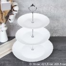 Ваза для канапе 3-х ярусная Классика белая / LHP75/85/105 (White) /уп 12/ 746570     