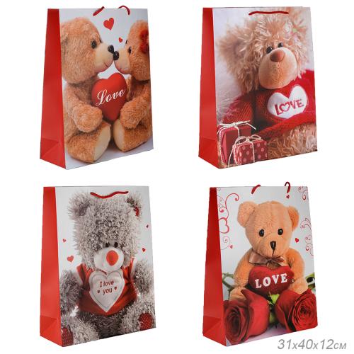 Пакет подарочный 31x40x12 / 24821L /уп 12/360/