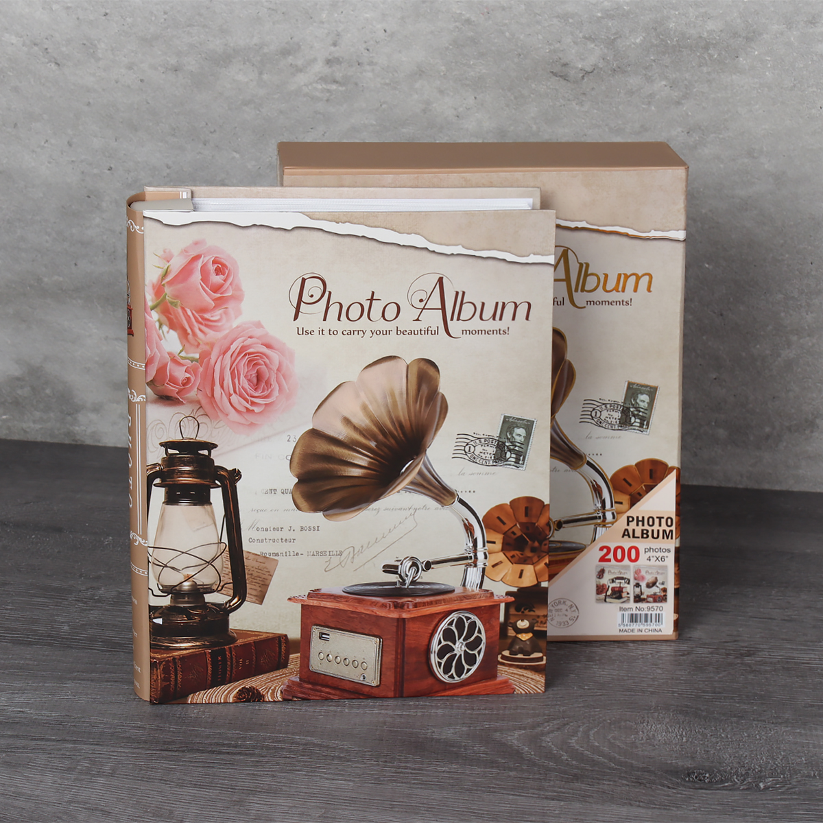 Фотоальбом 200 фото 10х15 Ретро / 9570 /уп 36/