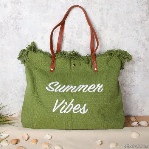 Сумка 36x50x14 / BLY-102 /уп 30/ зеленая