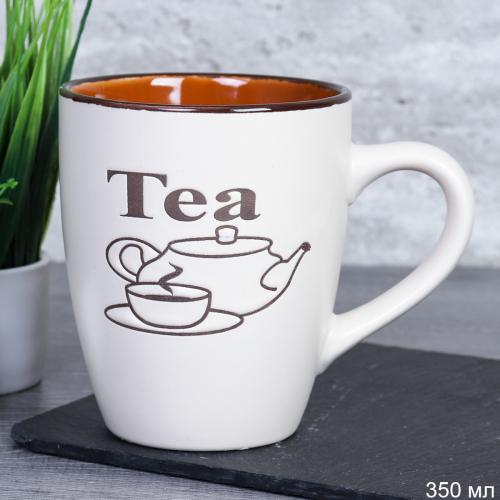 Кружка 350 мл  / 2250-4 Белый /уп 12/36/ Чай / 711393