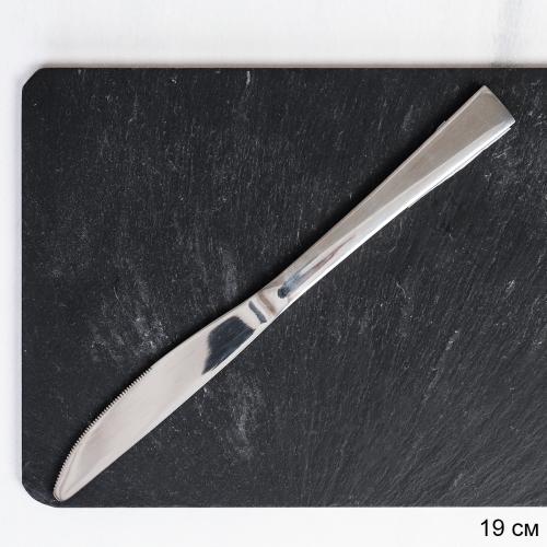 Нож столовый 1 штука Серебро Сюита Глянец / MJK1 /уп 100 /410/