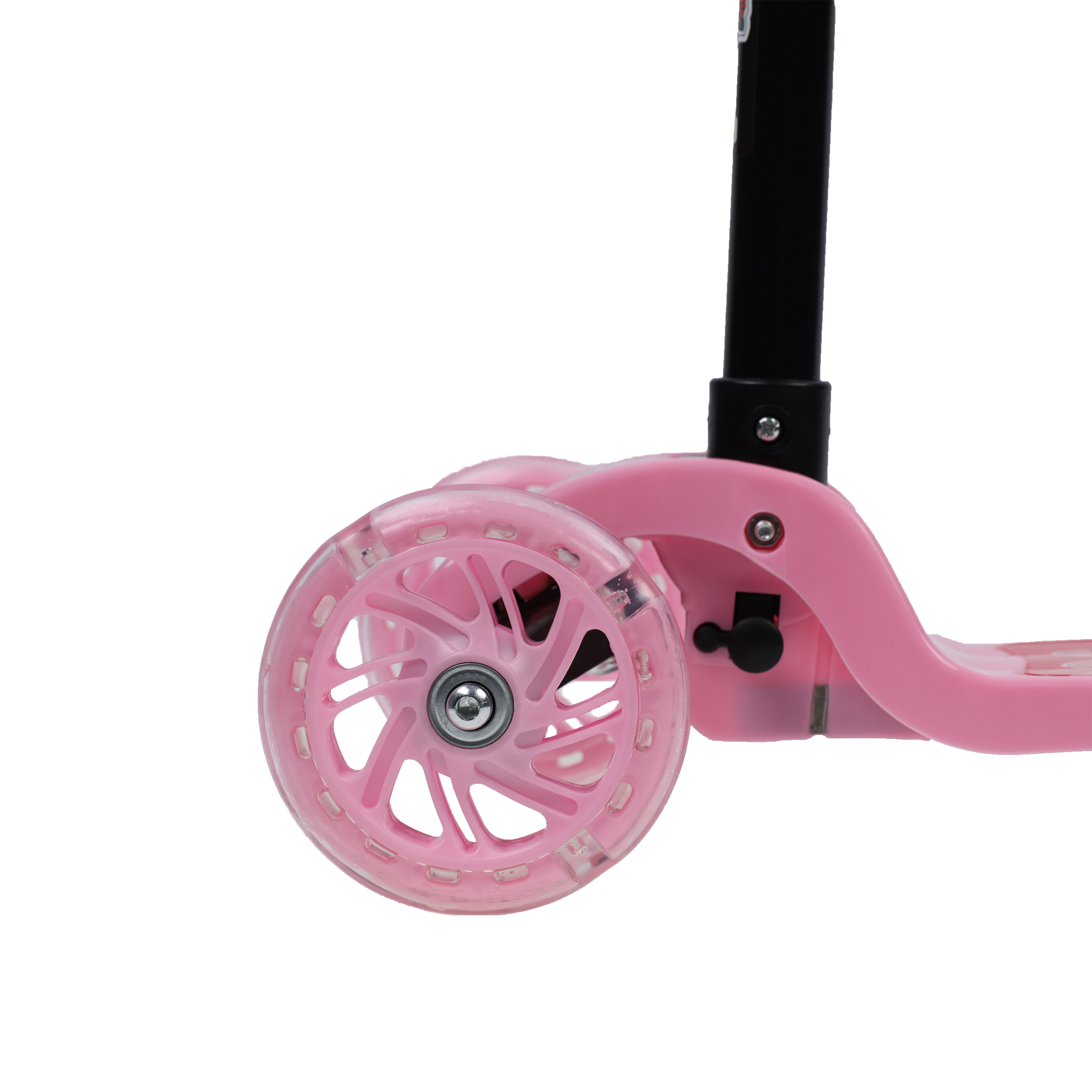 Самокат трехколесный облегчённый для детей от 3-х лет Yeenot GT105-1, нагрузка до 25кг, вес 1,2кг, светящиеся колёса 110мм, цвет розовый Белка БК/уп13