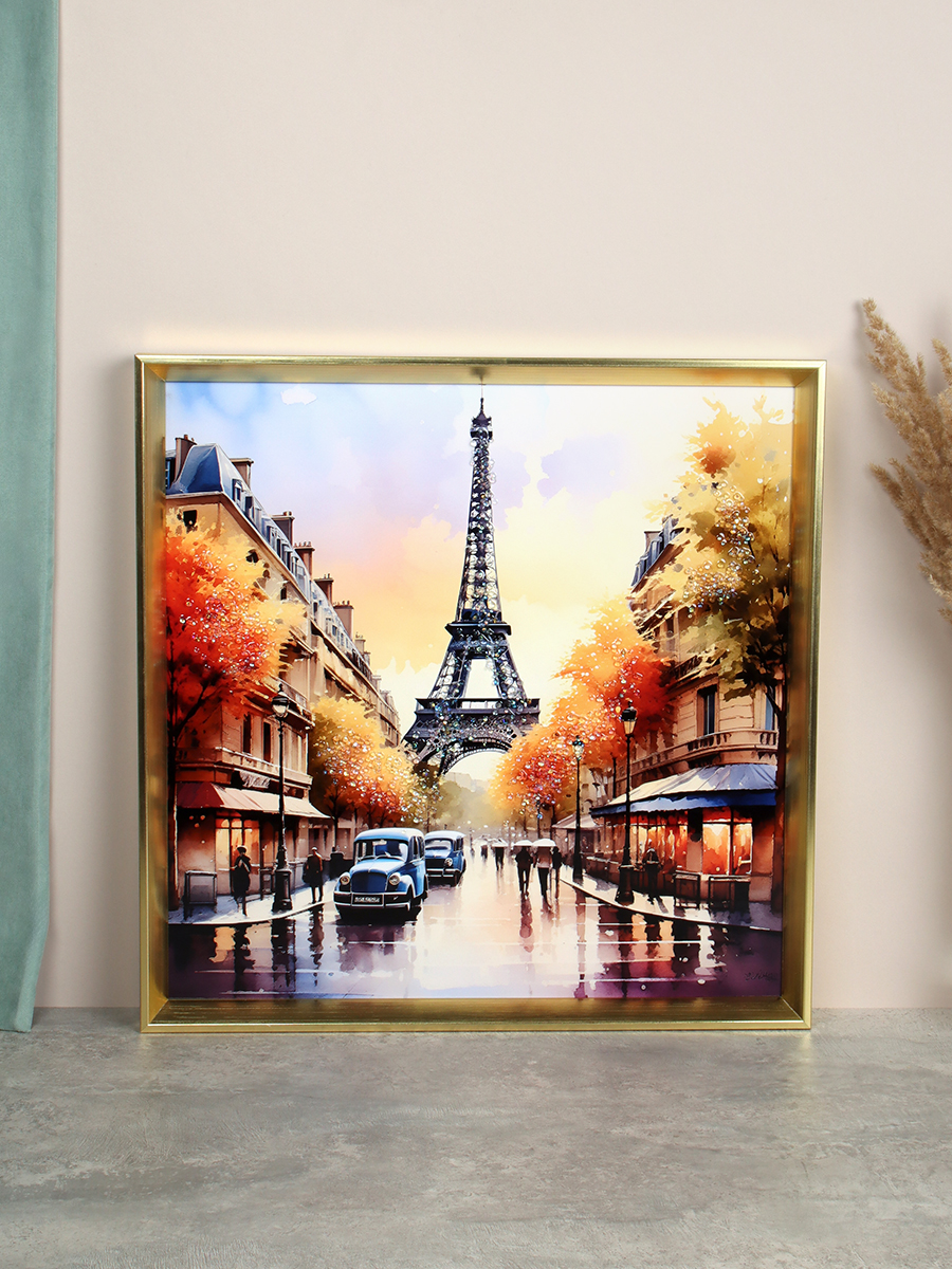 Картина 50х50 Париж / CY1-252 /уп 24/стразы
