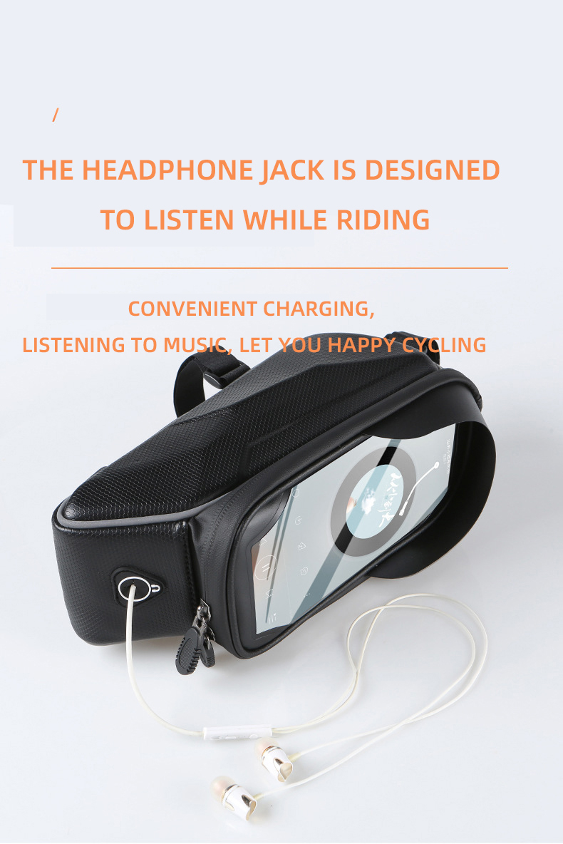 Сумка велосипедная на раму COMIRON "NARAMU" жёсткий EVA Hard Shell корпус водонепроницаемая отдел для смартфон с защитной блендой 23х14.5х8см  /уп 50/