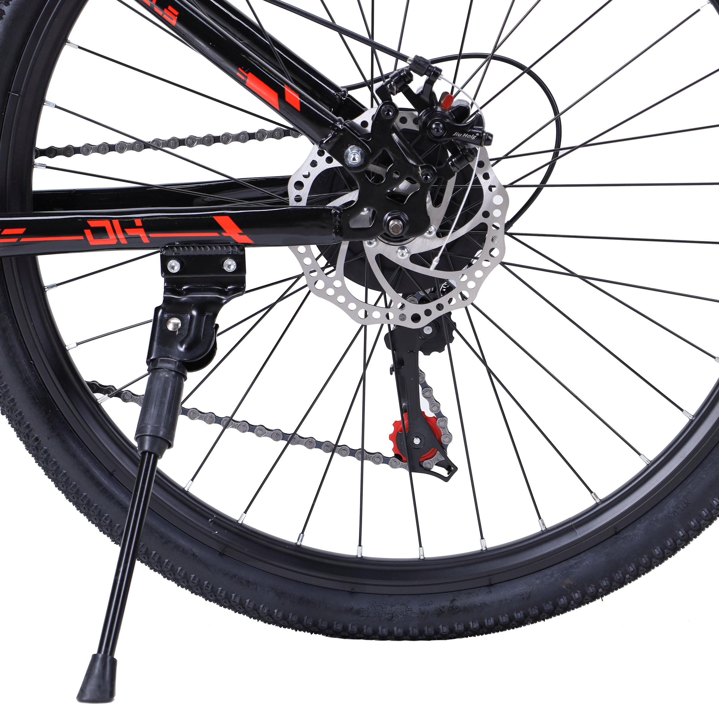 Велосипед 26" рама 17" 21sp  MEGAWHEELS DH чёрный-красный