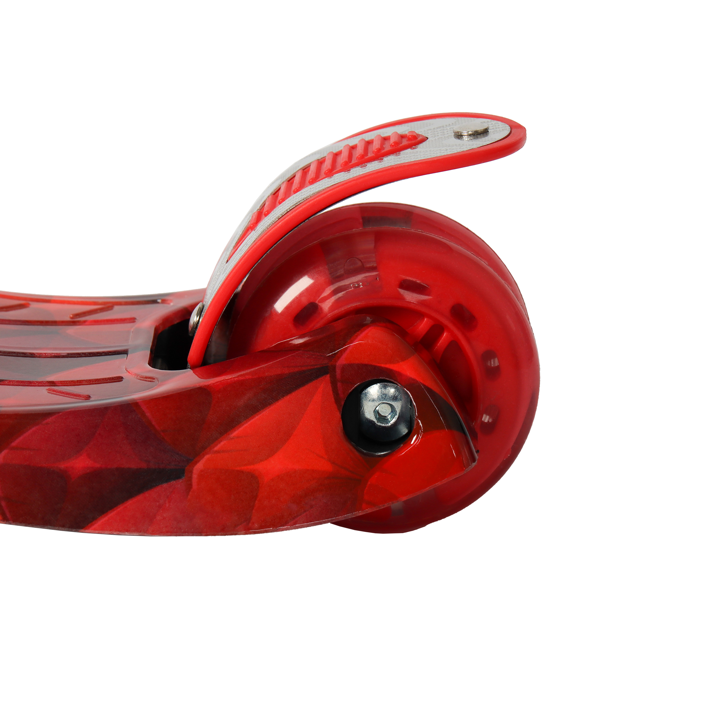 Самокат трехколесный для детей от 3-х лет Yeenot GT4108P54, нагрузка до 50кг, вес 2.3кг, светящиеся колёса PU116мм, цвет красный Дракон БК/уп10