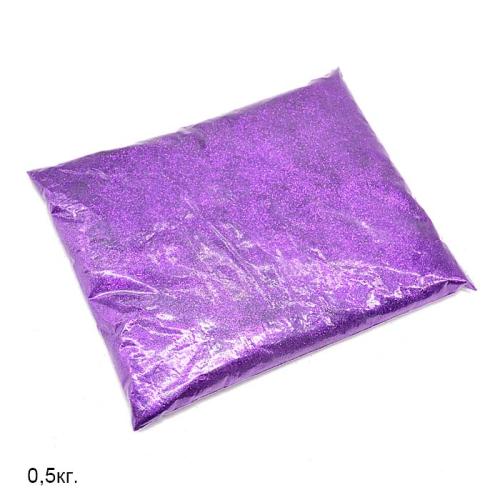 Глиттер фиолетовый / 246-1/96 /уп 1/ 500 г