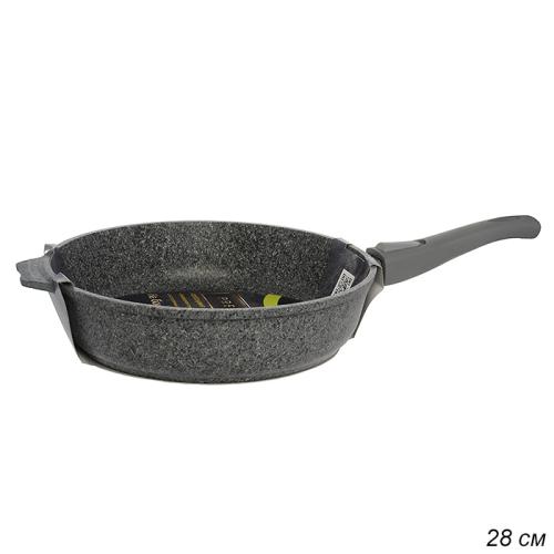 Сковорода 28 см Premium / 028901 / grey, со съемной ручкой Мечта