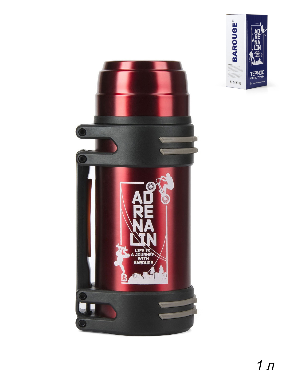 Термос Adrenalin 1000 мл Красный / BT-417F /уп 1/ 